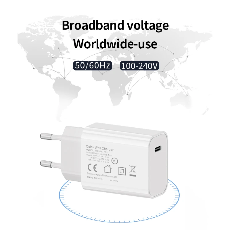 20w Usb C Power Adapter Europe suppliers