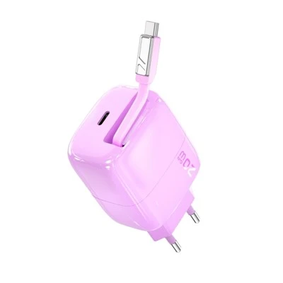 Usb C Charger with Retractable Cable